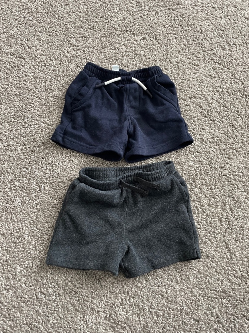 Navy and Charcoal Shorts Set
